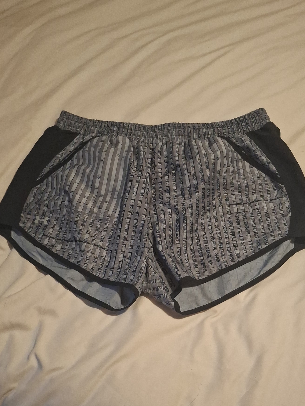 Under Armour Gray Graphic Print Running Shorts